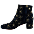 Load image into Gallery viewer, Aquazzura Navy Blue Suede Cosmic Star Booties