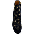 Load image into Gallery viewer, Aquazzura Navy Blue Suede Cosmic Star Booties