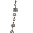 Load image into Gallery viewer, Chanel Cream / Silver 2006 CC Logo Faux Pearl and Strass Star Pendant Necklace