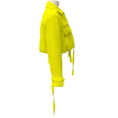 Load image into Gallery viewer, MSGM Neon Yellow Ribbon Tweed Jacket