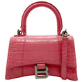 Load image into Gallery viewer, Balenciaga Pink Embossed Leather Small Hourglass Bag