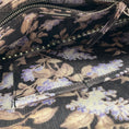 Load image into Gallery viewer, Zimmermann Black Lavender Floral Embellished Envelope Clutch