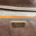 Load image into Gallery viewer, Prada Rare Brown Antik Calf Soun Cuoio Ebano Calfskin Leather Shoulder Bag with Logo Plaque
