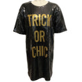 Load image into Gallery viewer, Moschino Couture Black / Gold Sequined Trick or Chic Dress