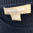Load image into Gallery viewer, Michael Kors Collection Black Mink-Cuffed Cashmere Pullover Sweater
