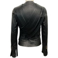 Load image into Gallery viewer, Nour Hammour Black Leather Fringe Jacket