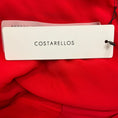 Load image into Gallery viewer, Costarellos Red Seva Gathered Silk Georgette Gown / Formal Dress