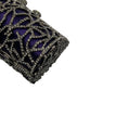 Load image into Gallery viewer, Ralph Lauren Collection Purple Crystal Embellished Minaudiere Evening Bag Mini Clutch