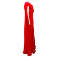Load image into Gallery viewer, Costarellos Red Seva Gathered Silk Georgette Gown / Formal Dress