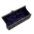 Load image into Gallery viewer, Ralph Lauren Collection Purple Crystal Embellished Minaudiere Evening Bag Mini Clutch