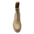 Load image into Gallery viewer, Gianvito Rossi Beige Leather Lug Sole Pull On Ankle Boots