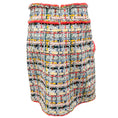 Load image into Gallery viewer, Chanel White / Coral Multi Metier d'Art Boucle Tweed Lesage Knit Skirt