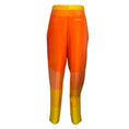 Load image into Gallery viewer, Partow Orange / Yellow Rio Pintucked Silk Twill Straight Leg Trousers / Pants