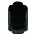 Load image into Gallery viewer, Pologeorgis Black Zip Front Mink Fur and Leather Jacket