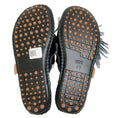 Load image into Gallery viewer, 13 09 SR Black / White Leather Puli Mules