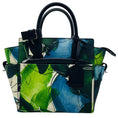 Load image into Gallery viewer, Reed Krakoff Blue / Green Floral Print Mini Atlantique Handbag