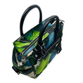 Load image into Gallery viewer, Reed Krakoff Blue / Green Floral Print Mini Atlantique Handbag