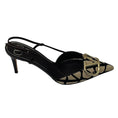 Load image into Gallery viewer, Valentino Beige / Black / Brown Tricolor VLogo Iconographe Slingback Pumps