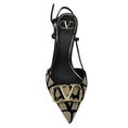 Load image into Gallery viewer, Valentino Beige / Black / Brown Tricolor VLogo Iconographe Slingback Pumps