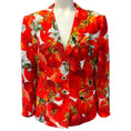 Load image into Gallery viewer, Dolce & Gabbana Red / White Jacquard Tomato Print Blazer
