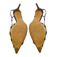 Load image into Gallery viewer, Valentino Beige / Black / Brown Tricolor VLogo Iconographe Slingback Pumps