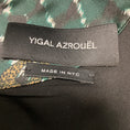 Load image into Gallery viewer, Yigal Azrouel Green Multi Leopard Animal Print Sleeveless V-Neck Satin Cocktail Dress