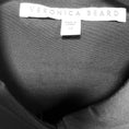 Load image into Gallery viewer, Veronica Beard Black Bell Button Down Ruched Cotton Poplin Shirtdress