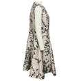 Load image into Gallery viewer, Talbot Runhof Blush / Black / Silver Metallic Jacquard Cocktail Dress