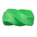 Load image into Gallery viewer, Bottega Veneta Green Leather Whirl Clutch Bag
