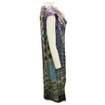 Load image into Gallery viewer, Etro Grey / Purple Multi Printed Satin Shift Dress