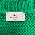 Load image into Gallery viewer, Etro Green / Pink Short Sleeved V-Neck Cotton Knit Sweater