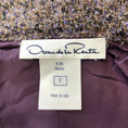 Load image into Gallery viewer, Oscar de la Renta Purple Multi Metallic Skirt
