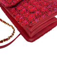 Load image into Gallery viewer, Chanel Red / Purple Multi 2023 Tweed Mini Flap Handle Bag