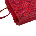 Load image into Gallery viewer, Chanel Red / Purple Multi 2023 Tweed Mini Flap Handle Bag