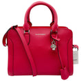 Load image into Gallery viewer, Alexander McQueen Pink Leather Padlock Satchel