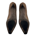 Load image into Gallery viewer, Brunello Cucinelli Cognac Brown / Charcoal Grey Monili Detail Knit Trimmed Leather Ankle Boots