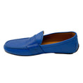 Load image into Gallery viewer, Ralph Lauren Collection Men's Blue Leather Penny Loafers