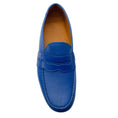 Load image into Gallery viewer, Ralph Lauren Collection Men's Blue Leather Penny Loafers