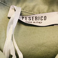 Load image into Gallery viewer, Peserico Sage Green Monili Bead Embellished Short Sleeved Cotton Stretch Dress