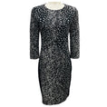 Load image into Gallery viewer, Narciso Rodriguez Black / White Fitted Stretch Knit Dress