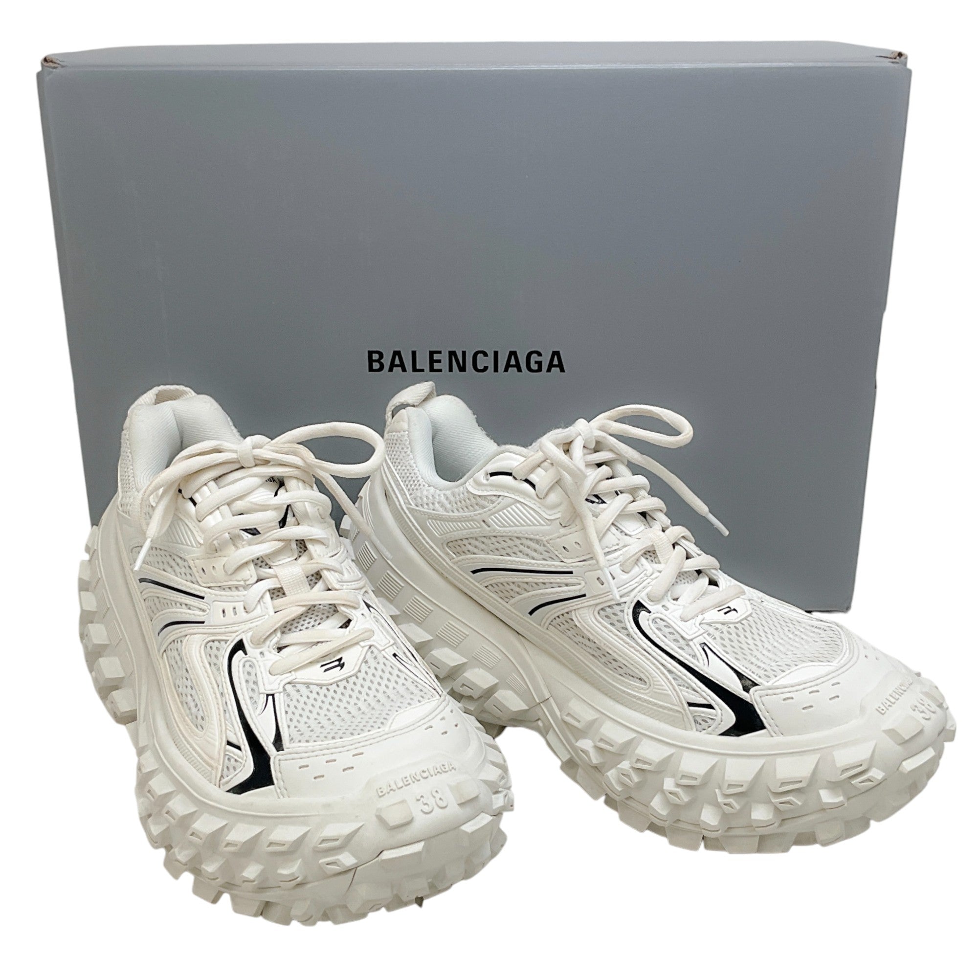 Balenciaga Eggshell Rubber / Mesh Sneakers