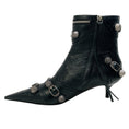 Load image into Gallery viewer, Balenciaga Black Leather Cagole Booties
