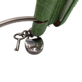 Load image into Gallery viewer, Ralph Lauren Green / Silver Lock Charm Wide Alligator Skin Leather Belt