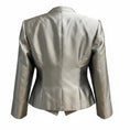 Load image into Gallery viewer, Giorgio Armani Silver Metallic Silk Blazer Jacket