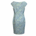 Load image into Gallery viewer, Max Mara Light Blue Paisley Printed Cap Sleeved Cotton Dress