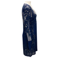 Load image into Gallery viewer, Roberto Cavalli Navy Bead and Sequin Embellished Lace Cocktail Dress