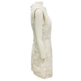 Load image into Gallery viewer, Oscar de la Renta White Gardenia Embroidered Tweed Dress
