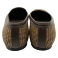 Load image into Gallery viewer, Brunello Cucinelli Brown Woven Raffia Flats with Monili