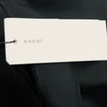 Load image into Gallery viewer, Sacai Black Short Sleeved Cotton Jersey and Satin Top