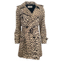 Load image into Gallery viewer, Celine Cotton Leopard Print Short Trench Coat
